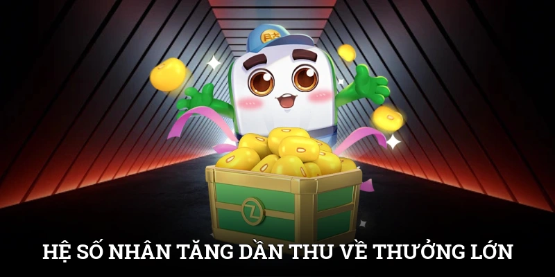 Hệ số nhân tăng dần thu về thưởng lớn