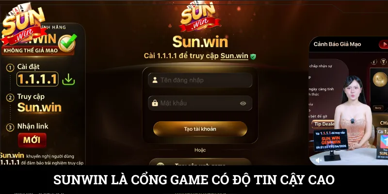 SUNWIN là cổng game có độ tin cậy cao